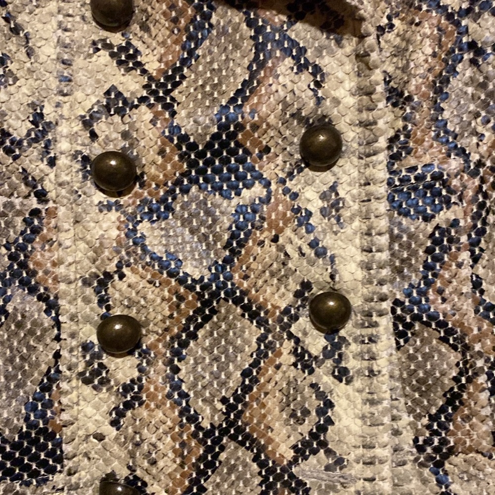 Etcetera Python Print Trench Coat - image 4